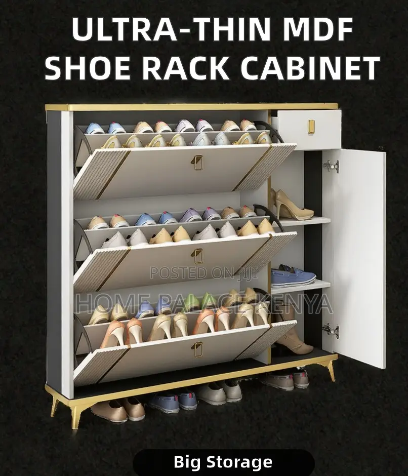 Shoe Rack: Luxury Slim Line Large Capacity Shoe Storage