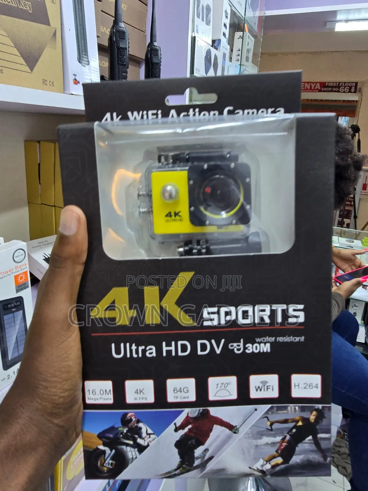 Action Camera 16mp Waterproof for Diving and Cycling