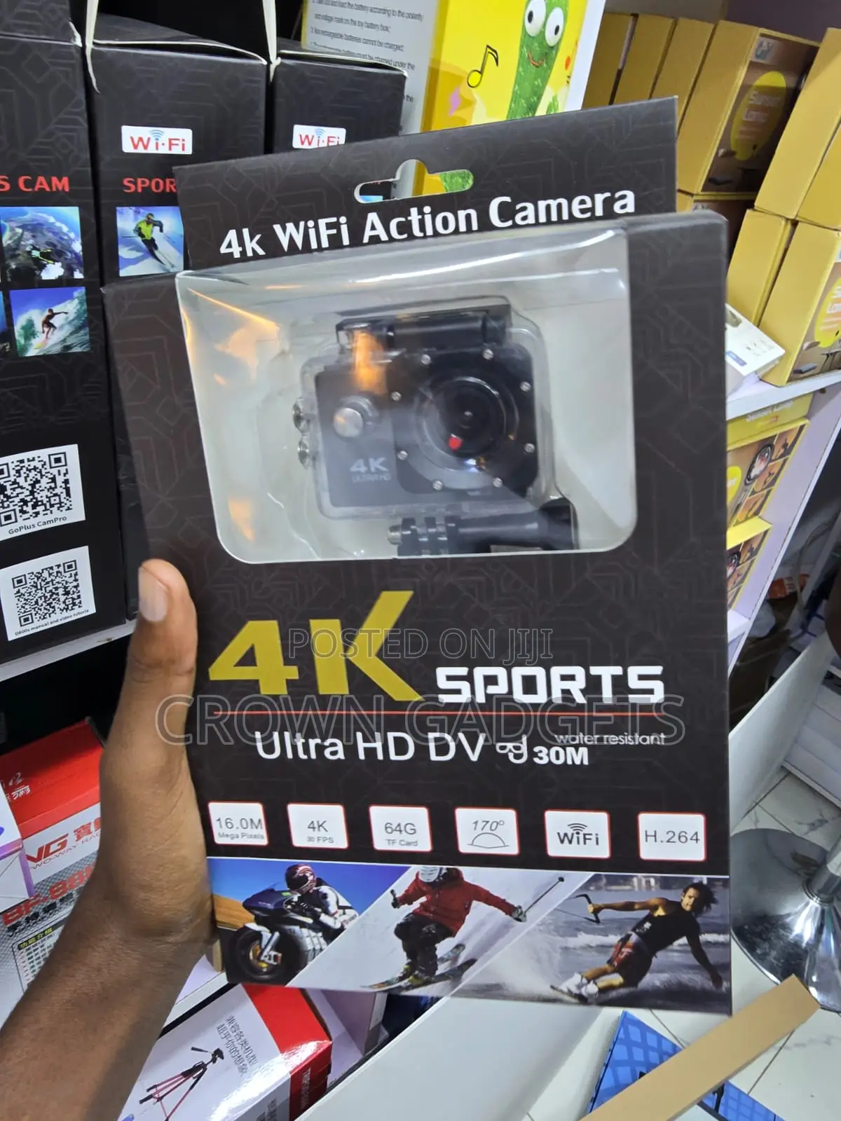 Sports Dv Camera With Wifi 64gb Tf Card Support