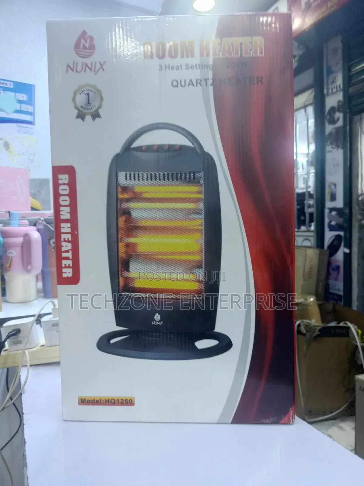 Nunix Hd1250 Ceramic Quartz Rotatable Room Heater 