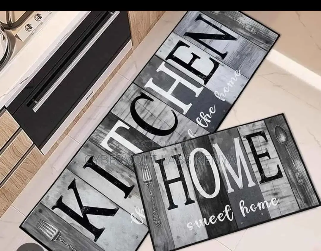 2-Piece Heavy Anti-Slip Kitchen Mat Set (120×40 Cm 60×40 Cm)