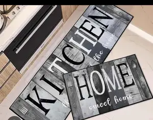 2-Piece Heavy Anti-Slip Kitchen Mat Set (120×40 Cm 60×40 Cm)