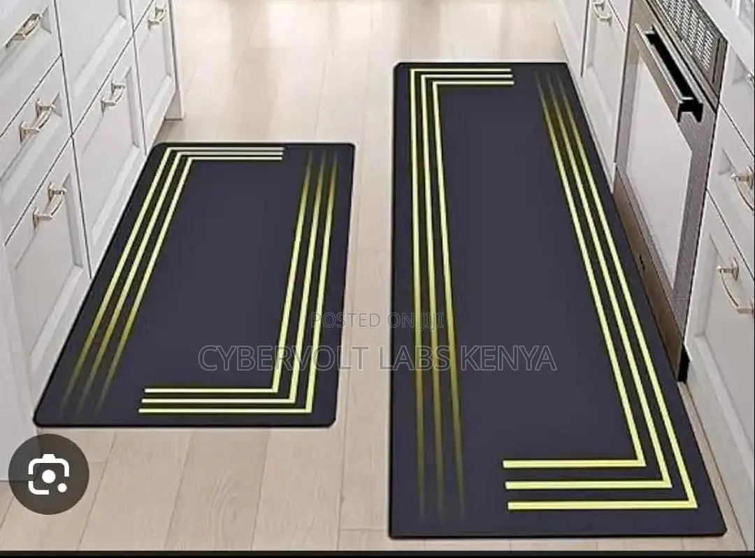 2-Piece Heavy Anti-Slip Kitchen Mat Set (120×40 Cm 60×40 Cm)