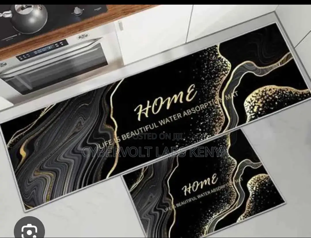 2-Piece Heavy Anti-Slip Kitchen Mat Set (120×40 Cm 60×40 Cm)
