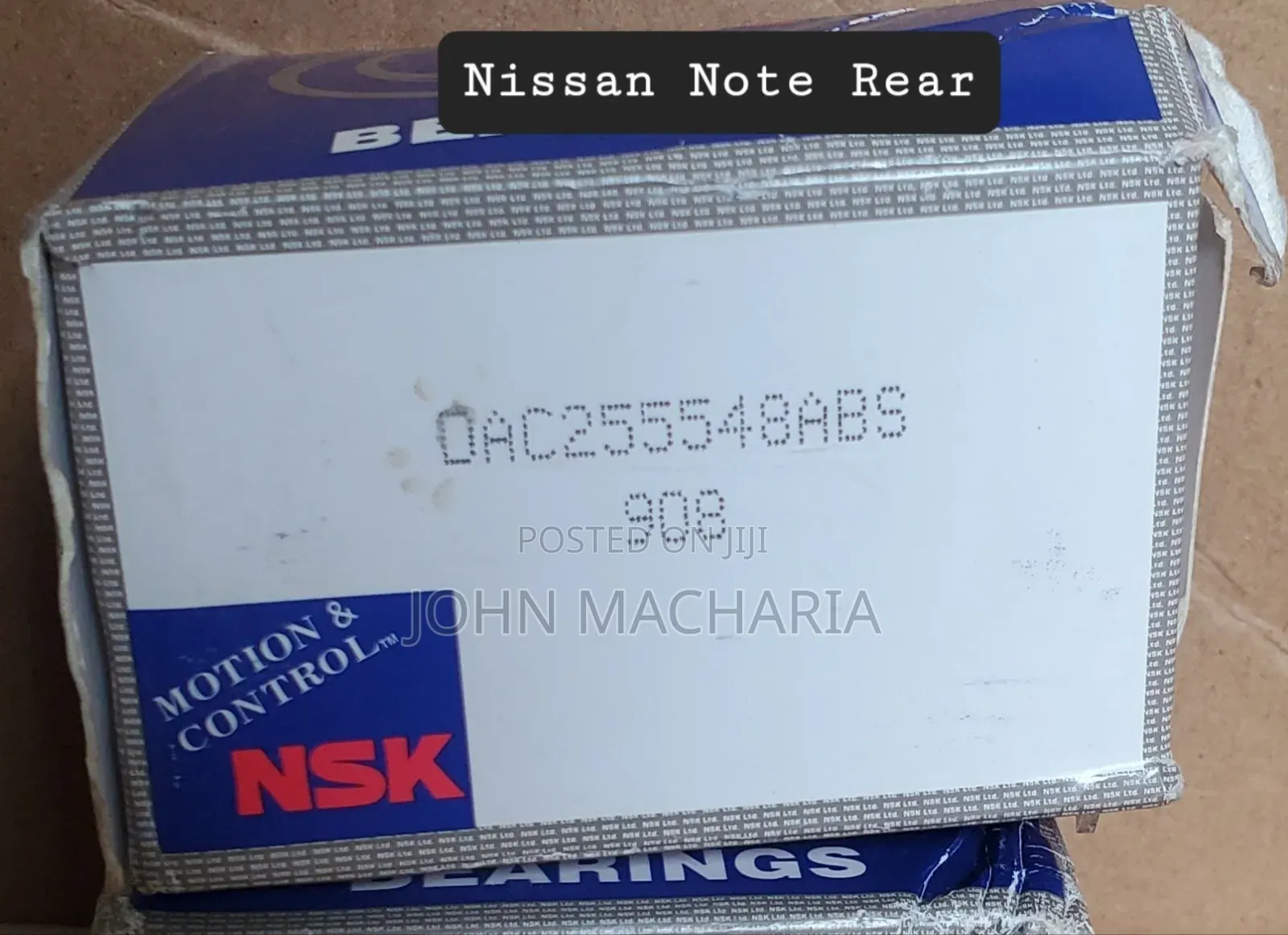 NSK Rear Bearing for Nissan Note [With Abs]