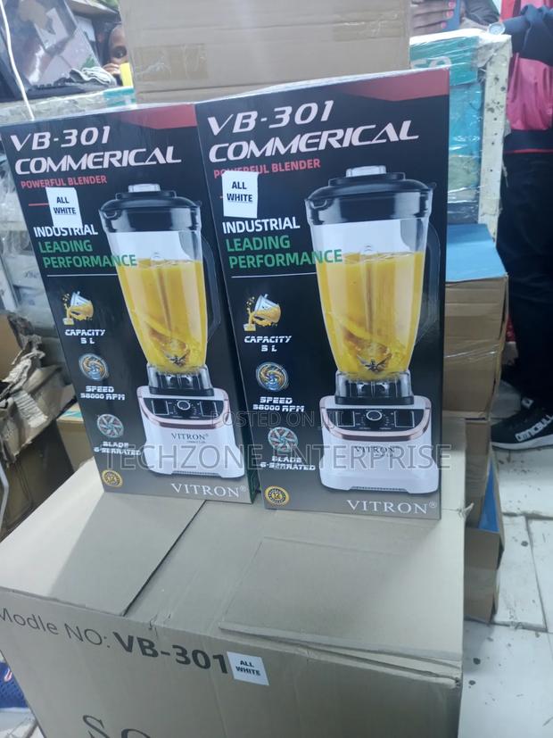 5 Litres Vitron Commercial Blender All White  - main view
