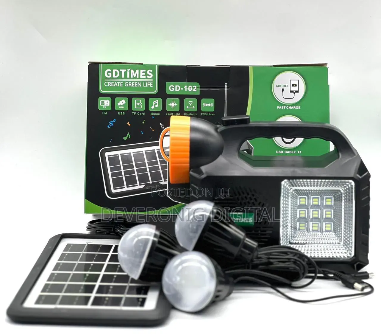 *Solar Home Kit With Radio Gd102