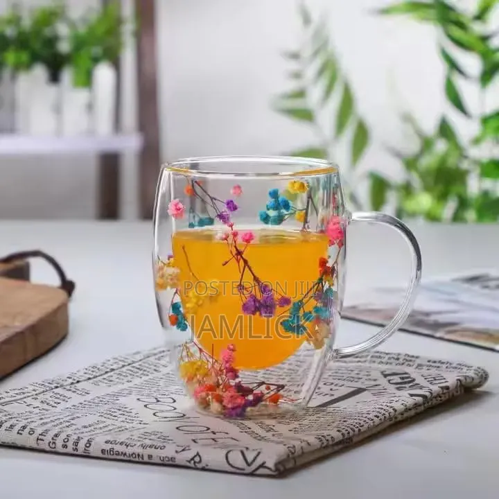 350ml Double Wall Glass Coffee Mug – Hk