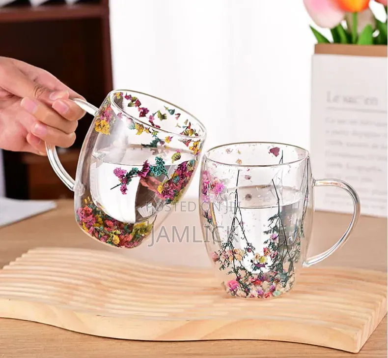 350ml Double Wall Glass Coffee Mug – Hk