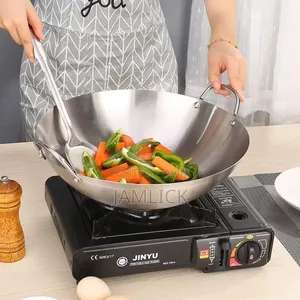 34cm Heavy Gauge Aluminum Wok Frying Pan –Hk