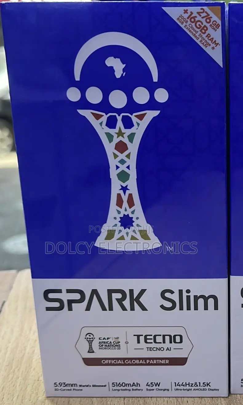 New Tecno Spark Slim 256 GB Black