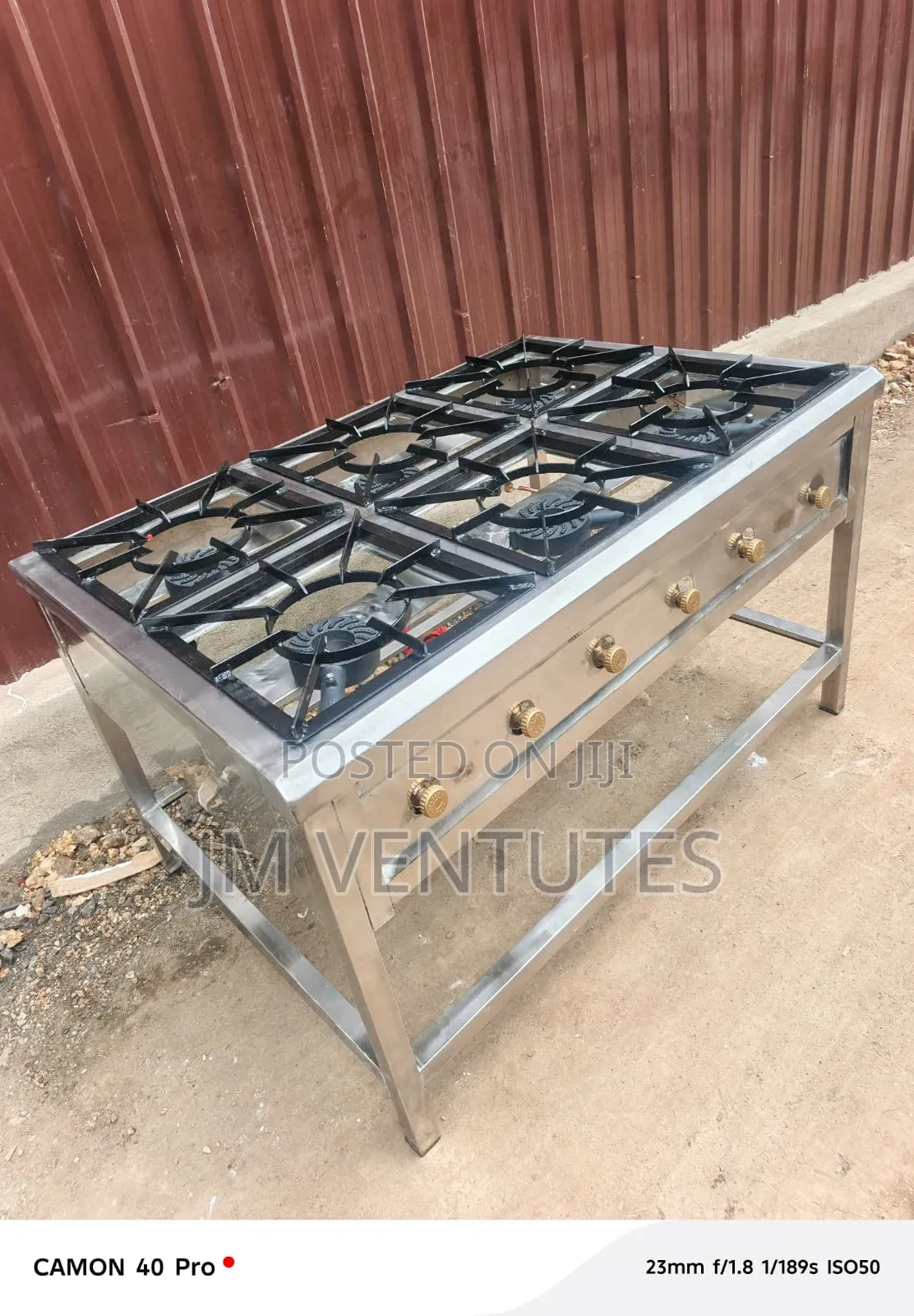 Stainless Steel Six Burner