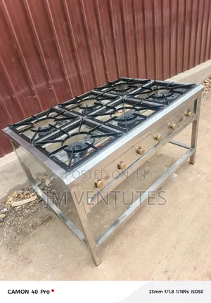 Stainless Steel Six Burner