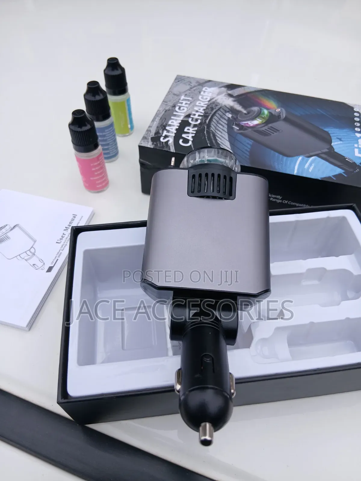Retractable 180w Max Starlight Car Charger 5 in Pd Fast Charger