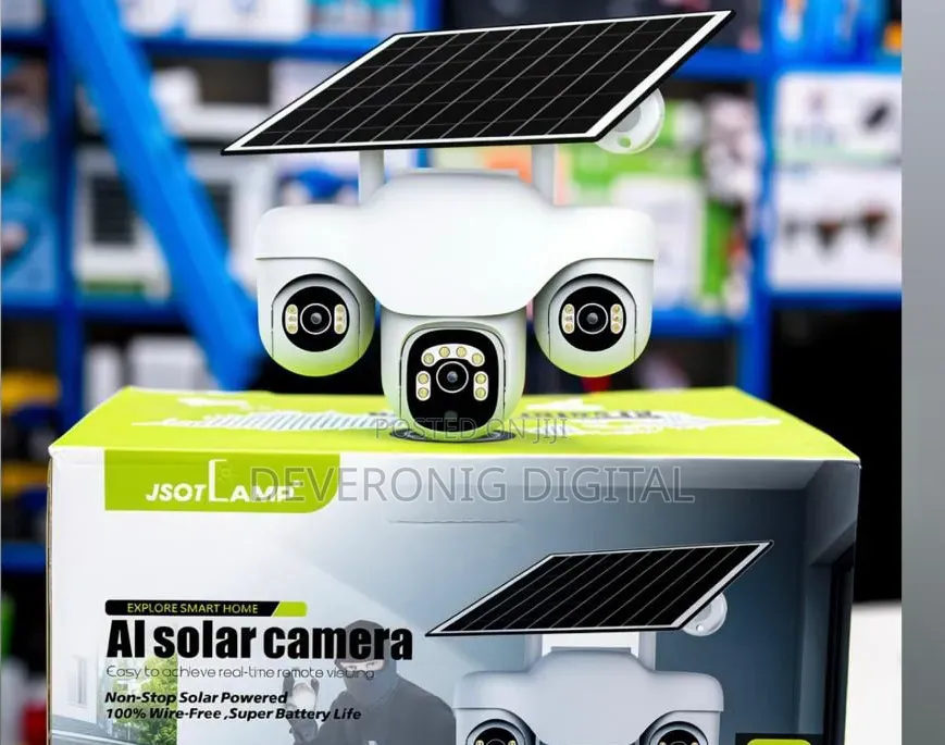 *Solar Camera With 4g Sim Card and Triple Lens
