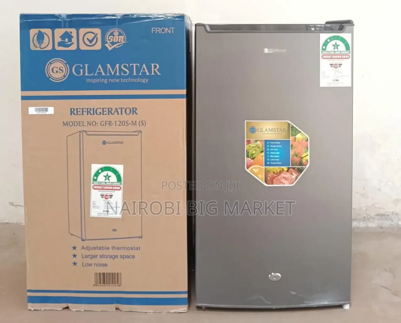 Glamstar Single Door Fridge 90litres
