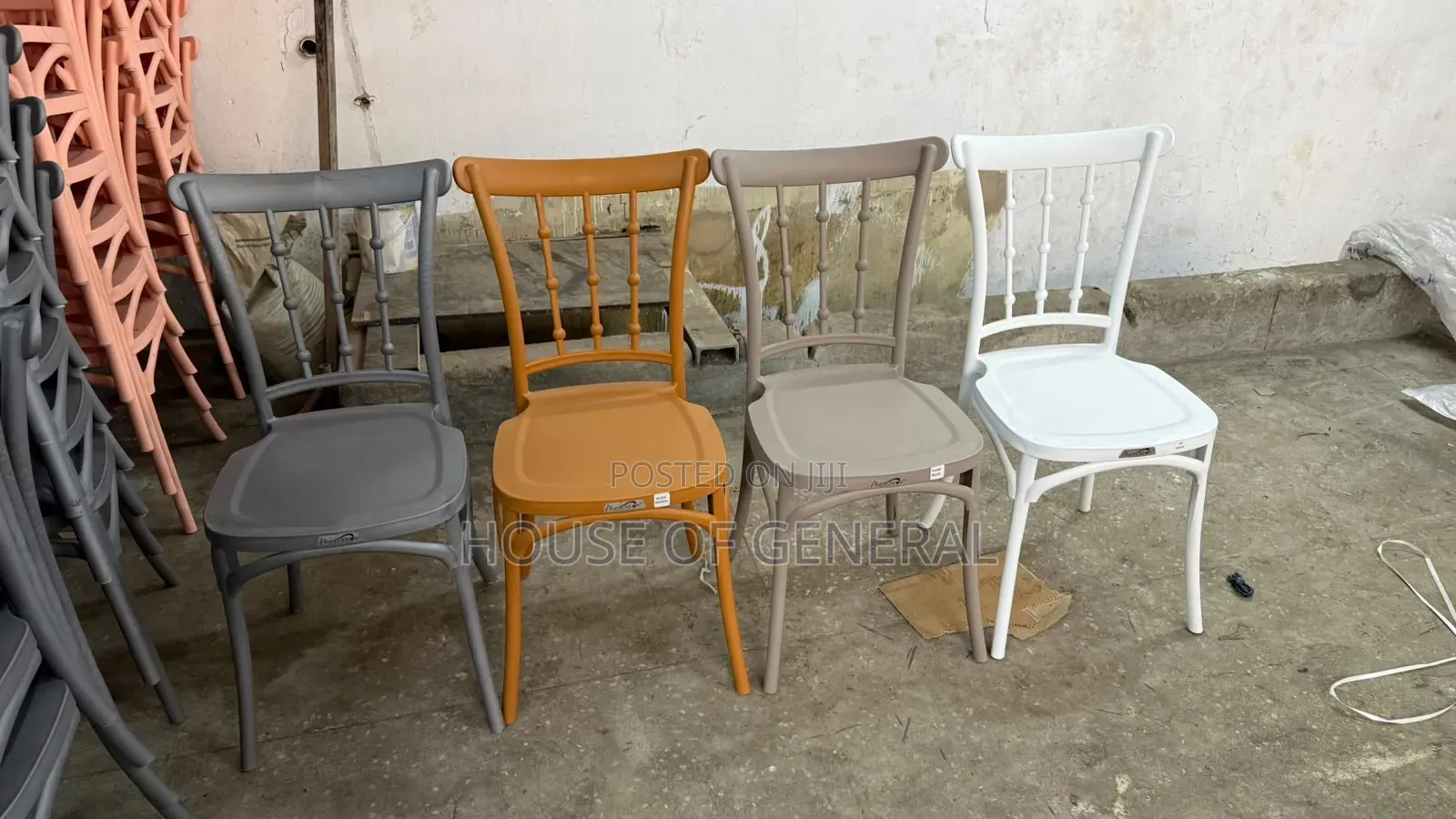Beautiful Kenstar Armless Chairs. Strong and Durable Plastic Chairs