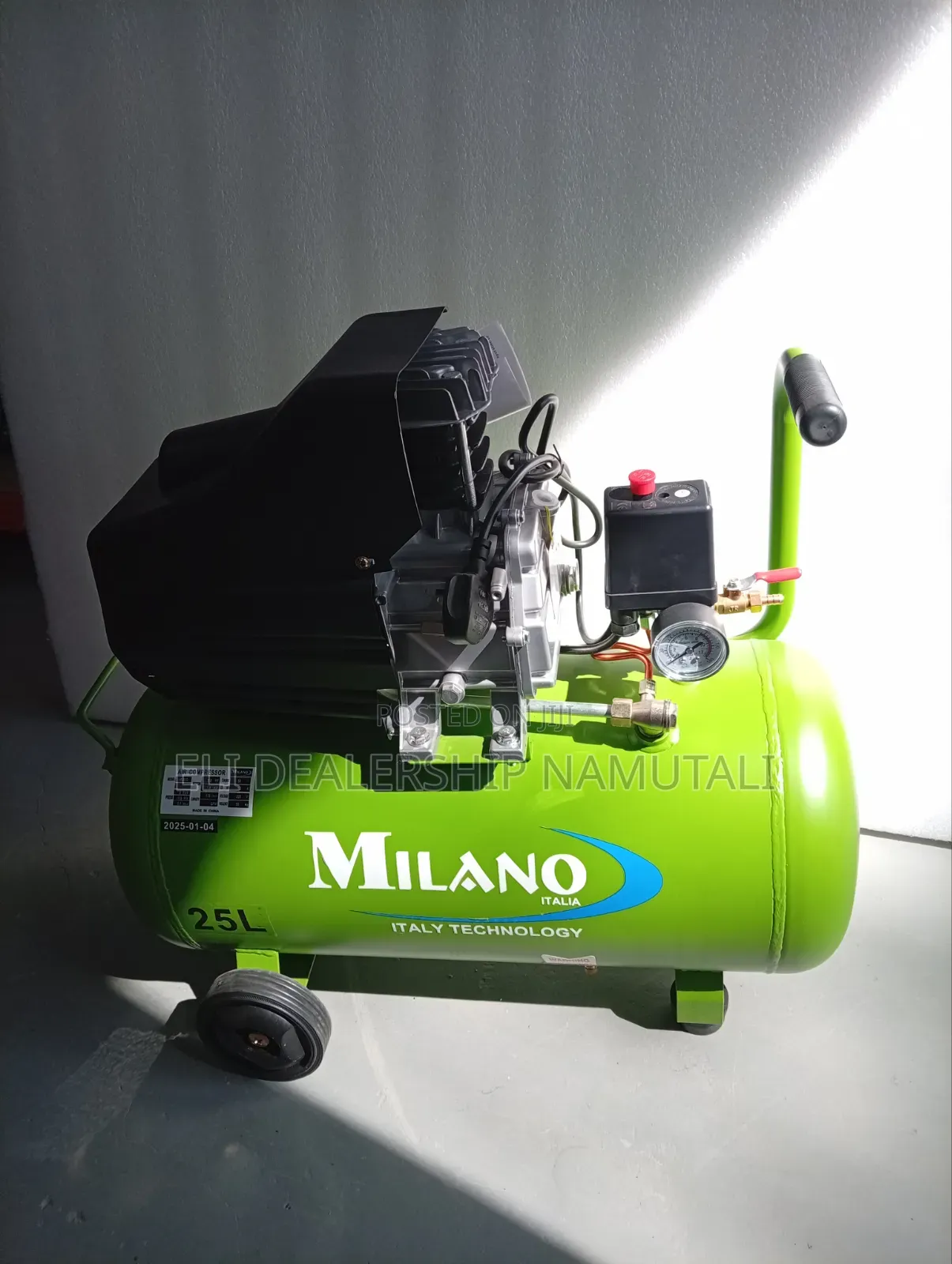 50l Milano Air Compressor 2.5hp – High Performance 8 Bar Compressor