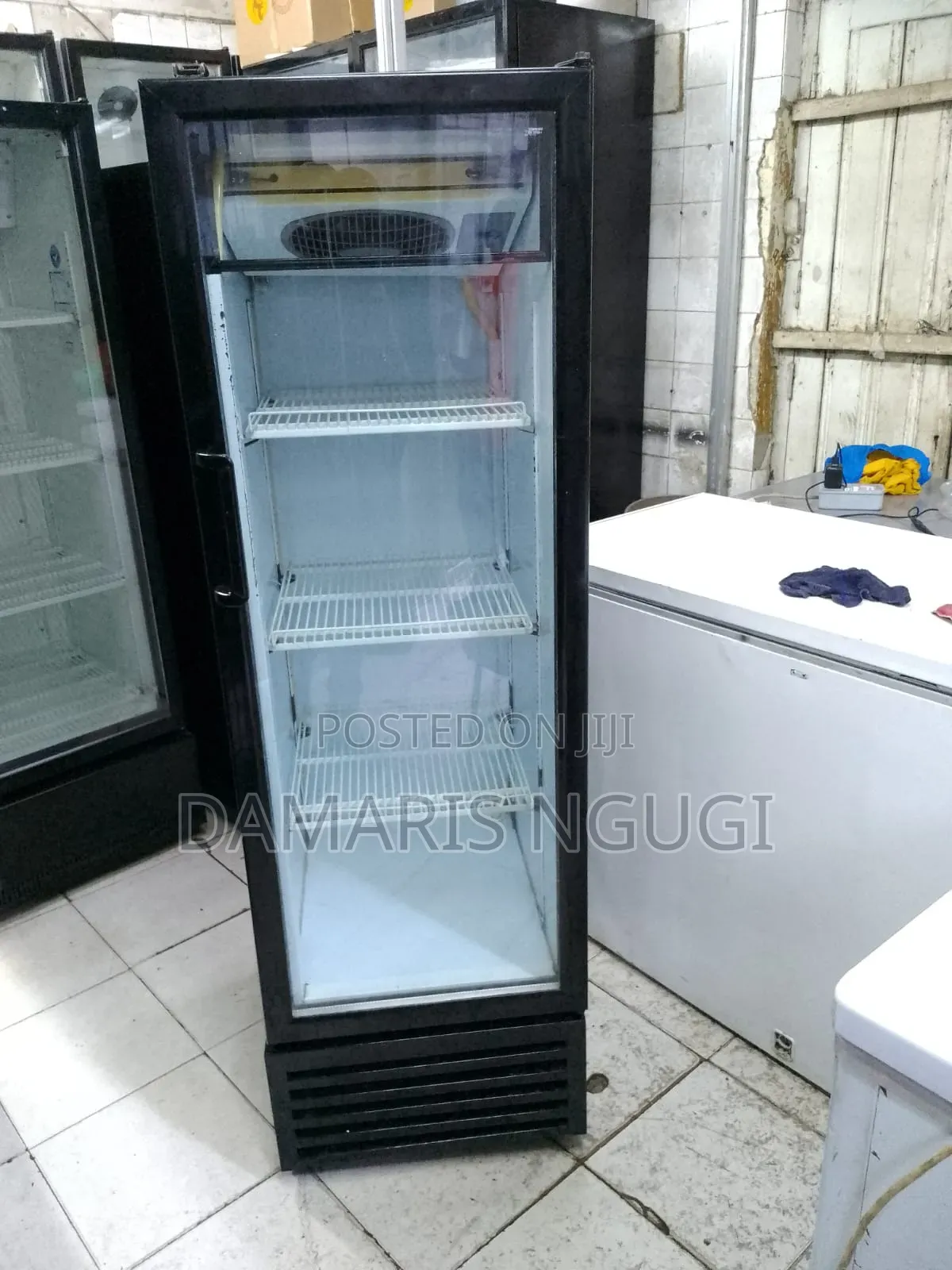 Black Clean Display Fridge