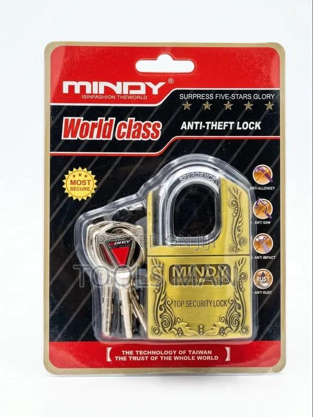 Mindy Anti-Theft Gold Padlock - High Security Gate Lock. - thumbnail 2