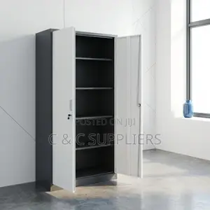 2-Door Modern Metallic File Cabinet