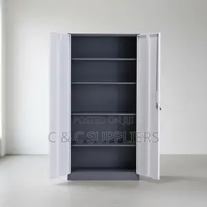 2-Door Modern Metallic File Cabinet