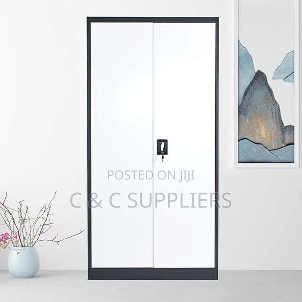 2-Door Modern Metallic File Cabinet - thumbnail 3