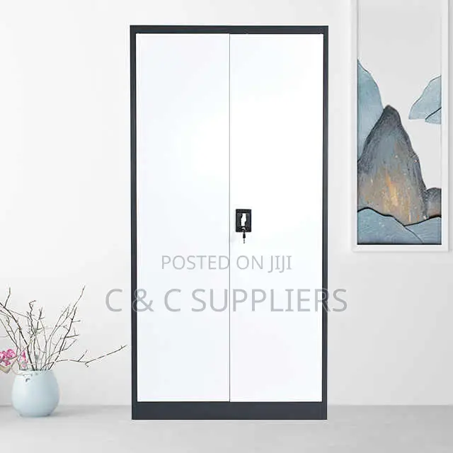 2-Door Modern Metallic File Cabinet