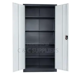 2-Door Modern Metallic File Cabinet
