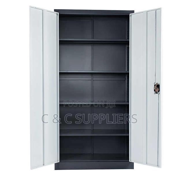 2-Door Modern Metallic File Cabinet - thumbnail 4
