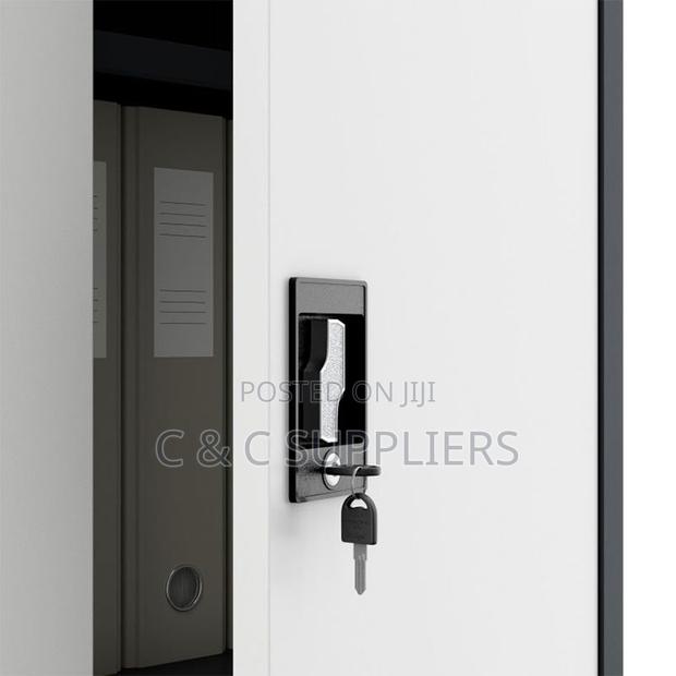 2-Door Modern Metallic File Cabinet - thumbnail 6