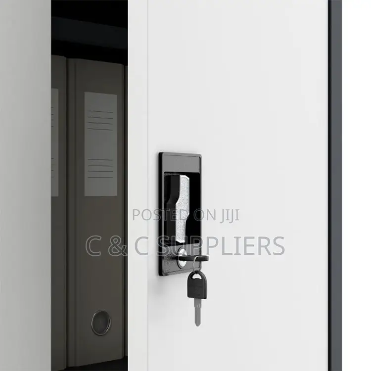 2-Door Modern Metallic File Cabinet