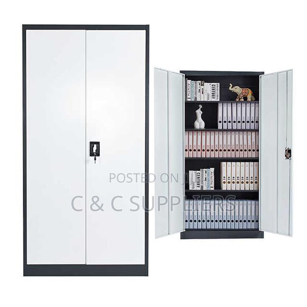 2-Door Modern Metallic File Cabinet - thumbnail 7