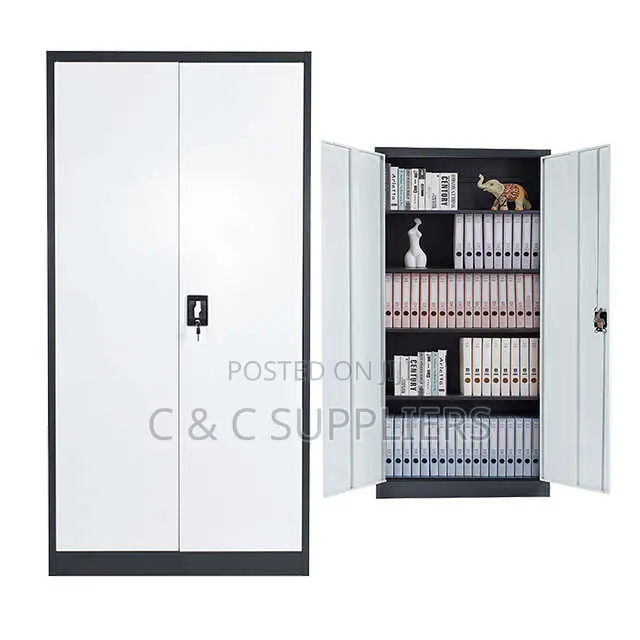 2-Door Modern Metallic File Cabinet