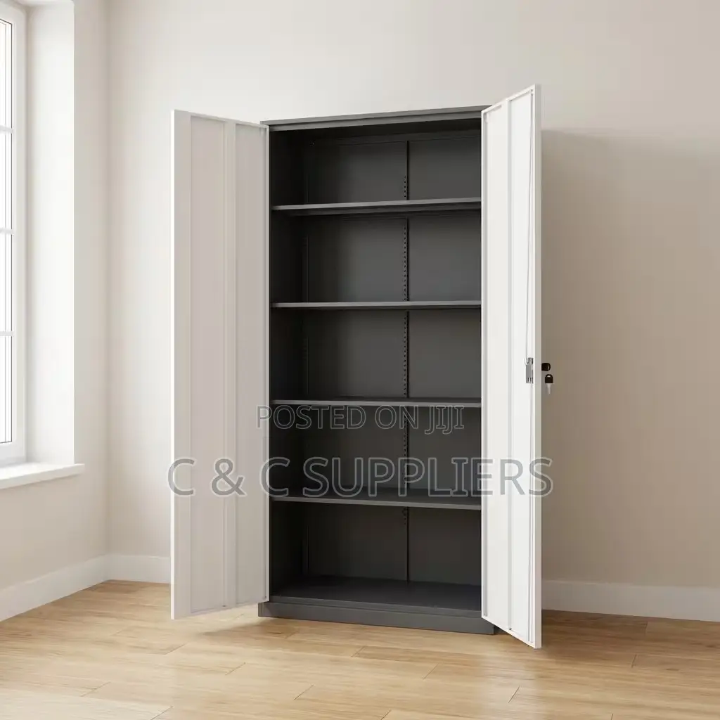 2-Door Modern Metallic File Cabinet