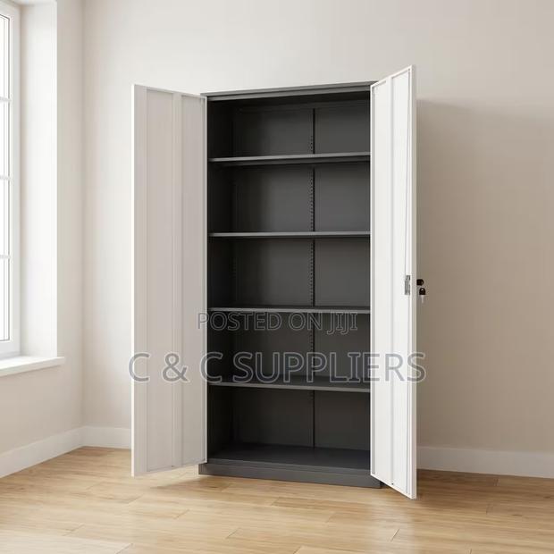 2-Door Modern Metallic File Cabinet - thumbnail 8