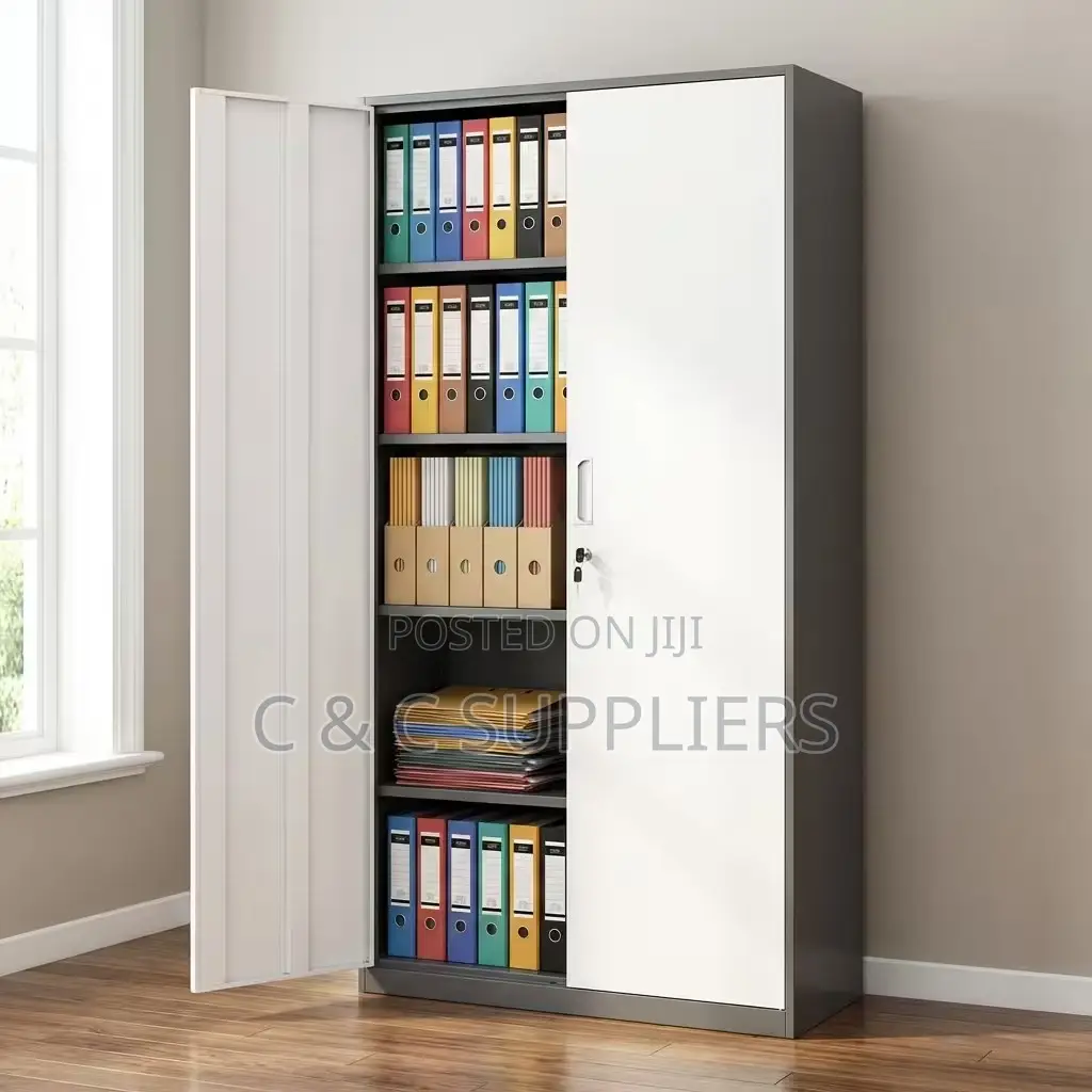 2-Door Modern Metallic File Cabinet