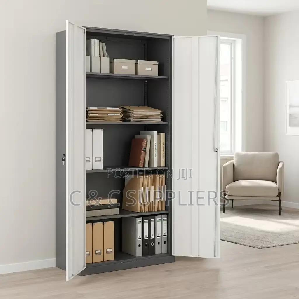 2-Door Modern Metallic File Cabinet
