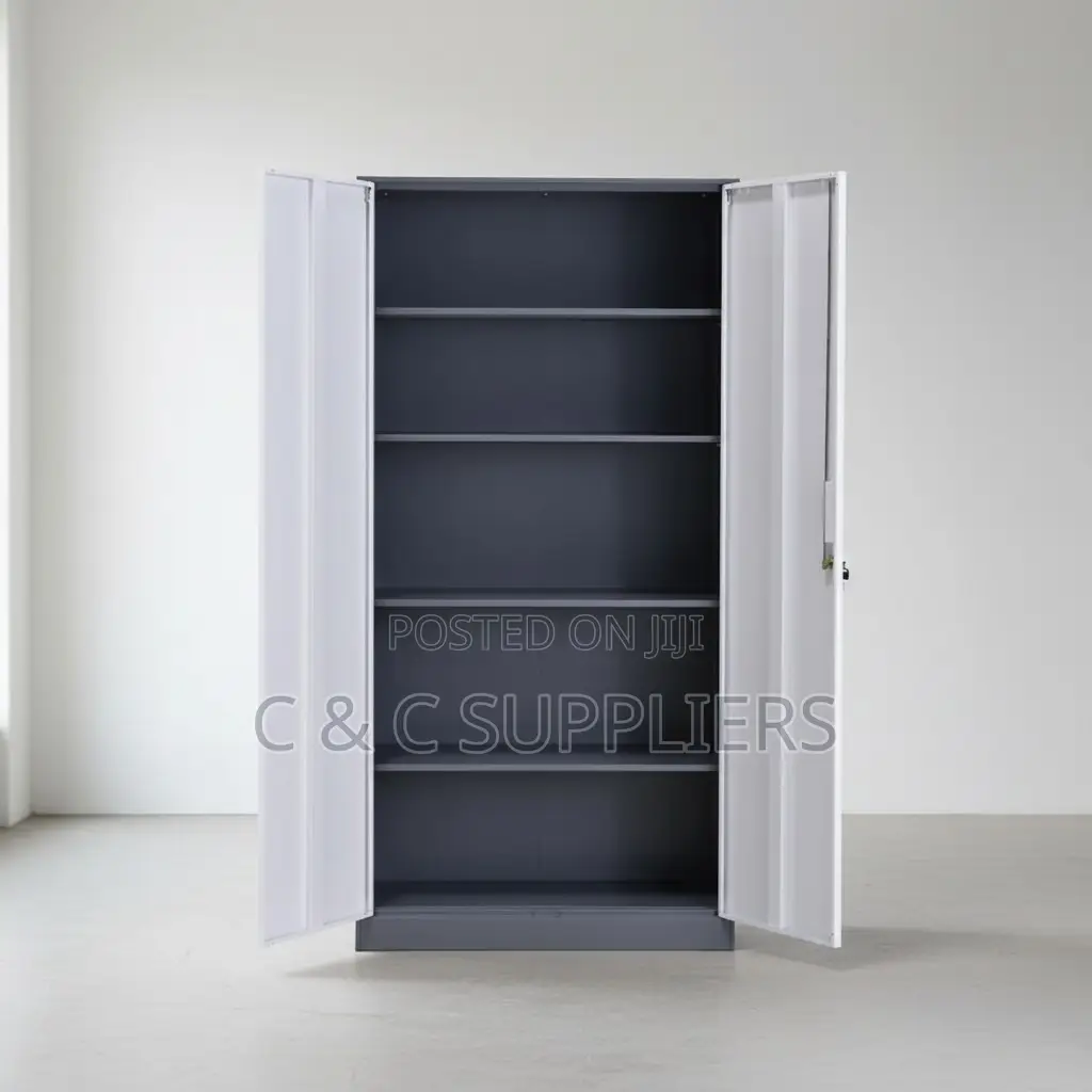 2-Door Modern Metallic File Cabinet