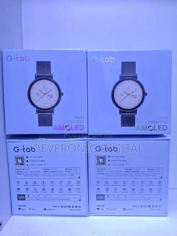 Gtab
Glr3
Smart Watch 
Gold Black