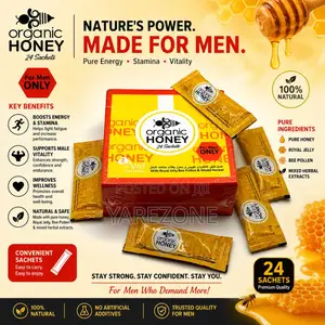 Natural Organic Honey for Men Sexual Wellness( 24pcs)