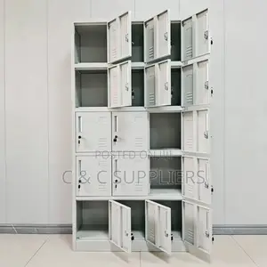 15 Door's White Gym Locker Cabinet