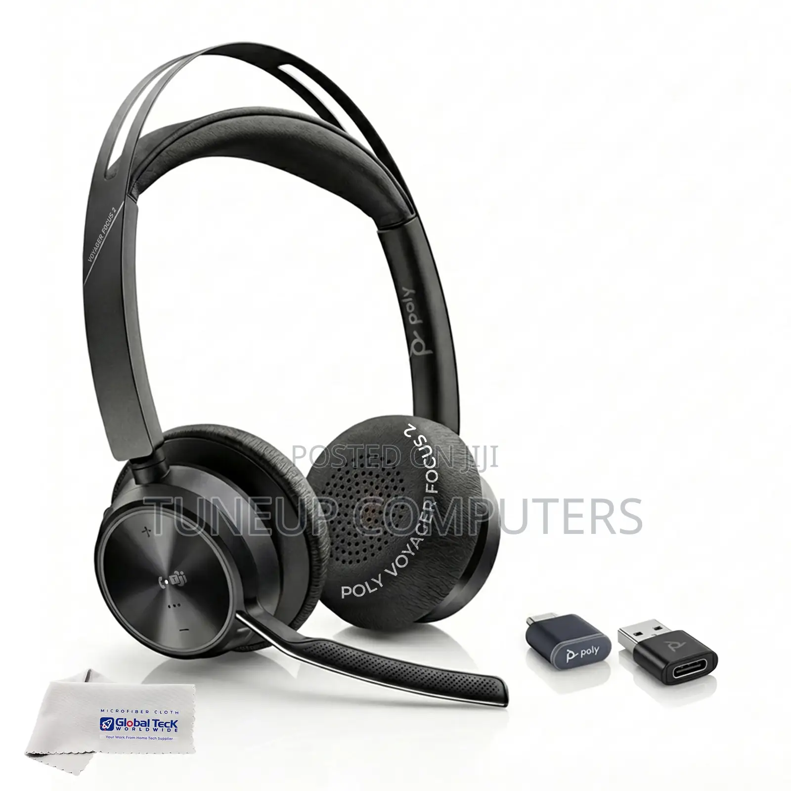 Poly Voyager Focus 2 Wired/ Wireless Bluetooth Stereo Headset