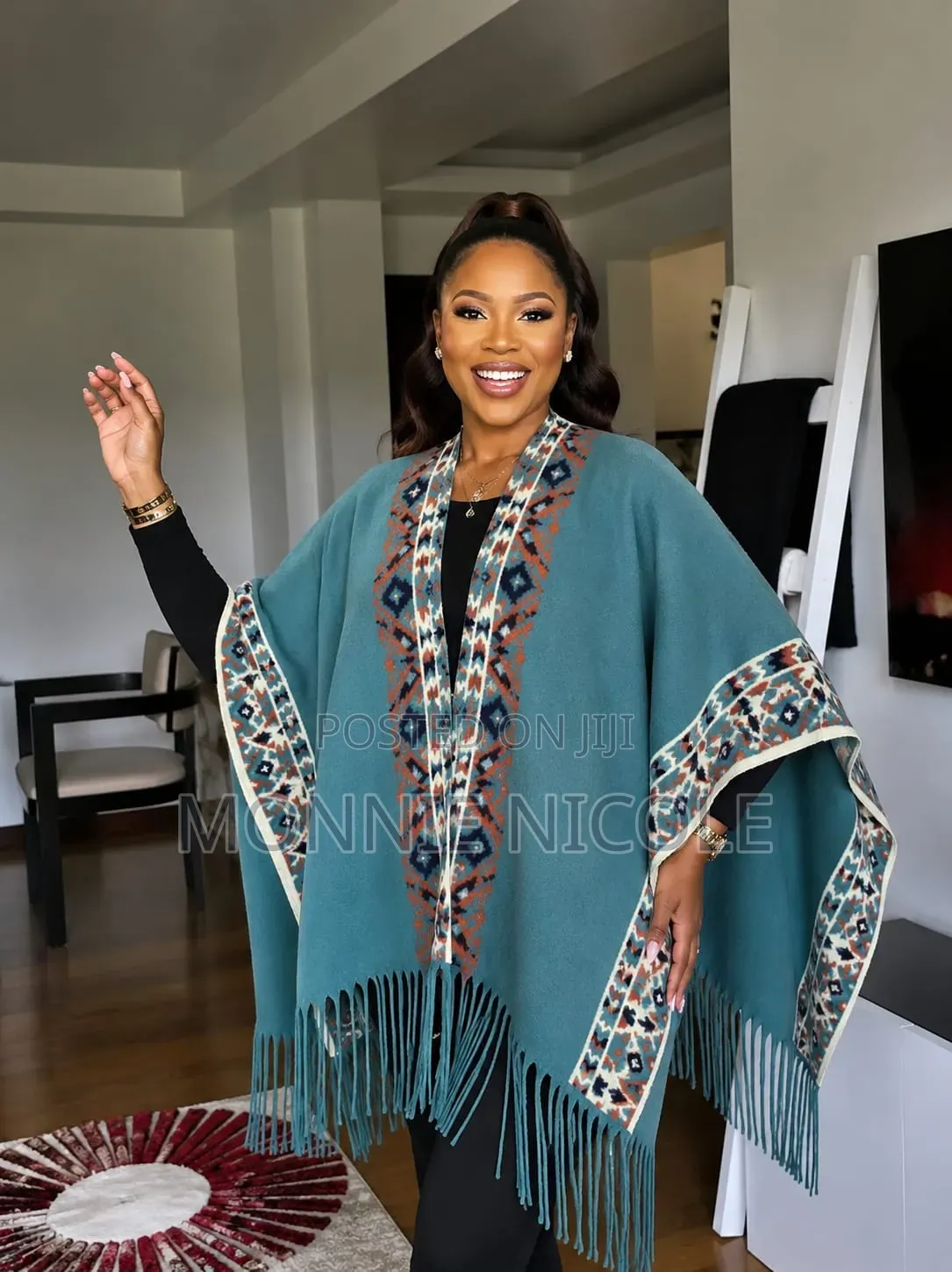 Ladies Warm Trendy Poncho Wraps