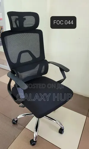 Orthopedic High Back Mesh Office Chair ~ Headrest, Lumbar Support