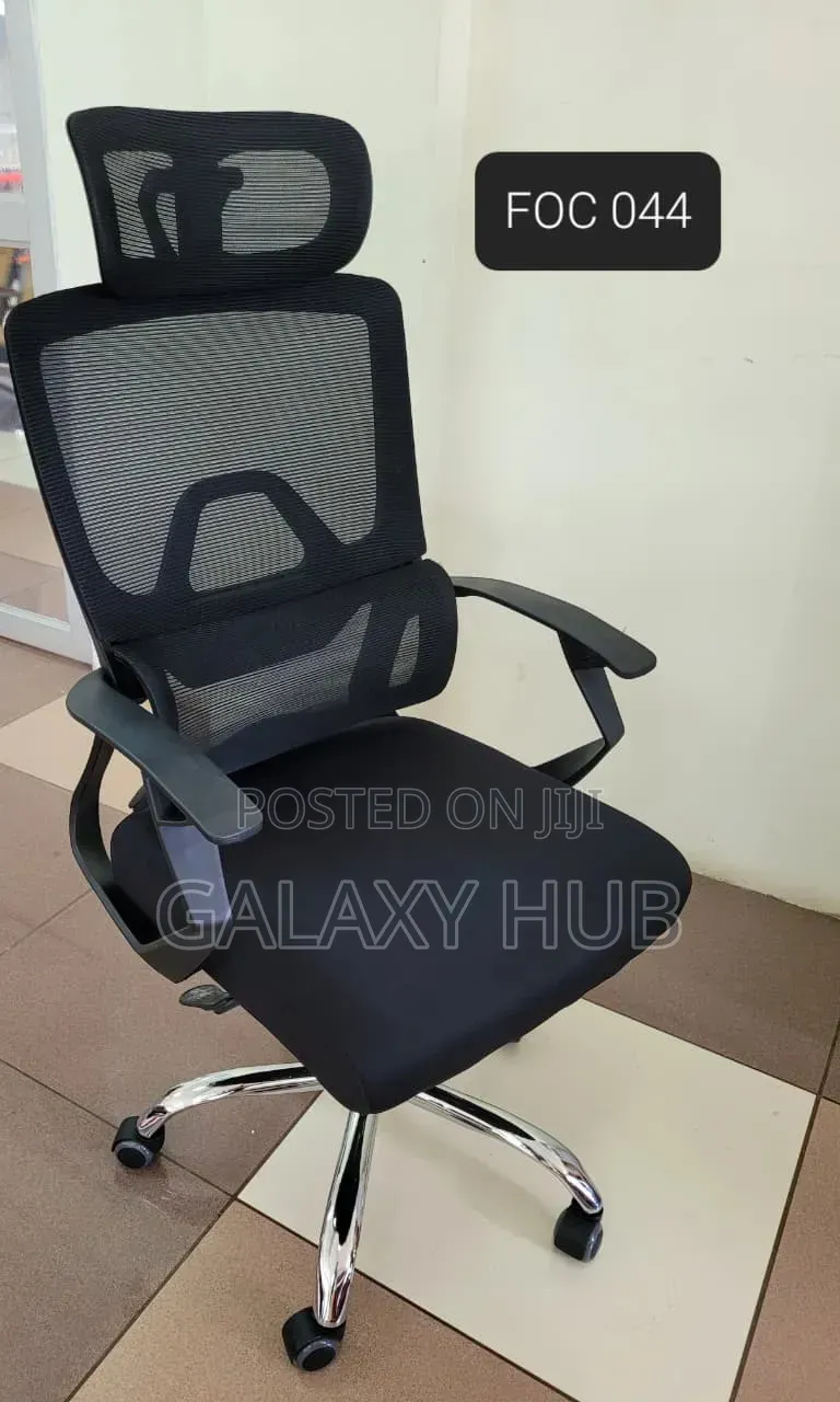 Orthopedic High Back Mesh Office Chair ~ Headrest, Lumbar Support