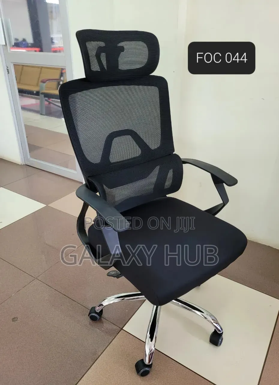 Orthopedic High Back Mesh Office Chair ~ Headrest, Lumbar Support