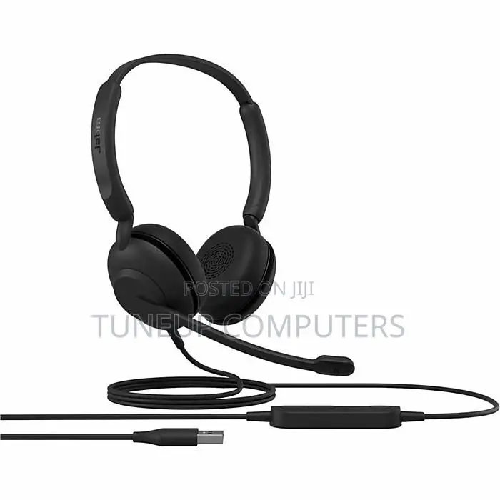 Jabra Evolve 10 Usb-a Wired Stereo Headset With Noise‐Canceling Mic