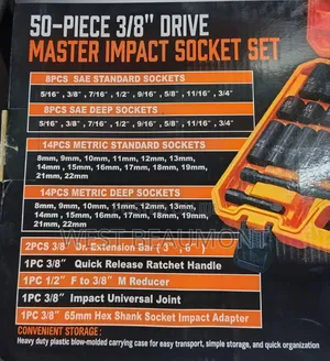 50 3/8 Impact Socket Set