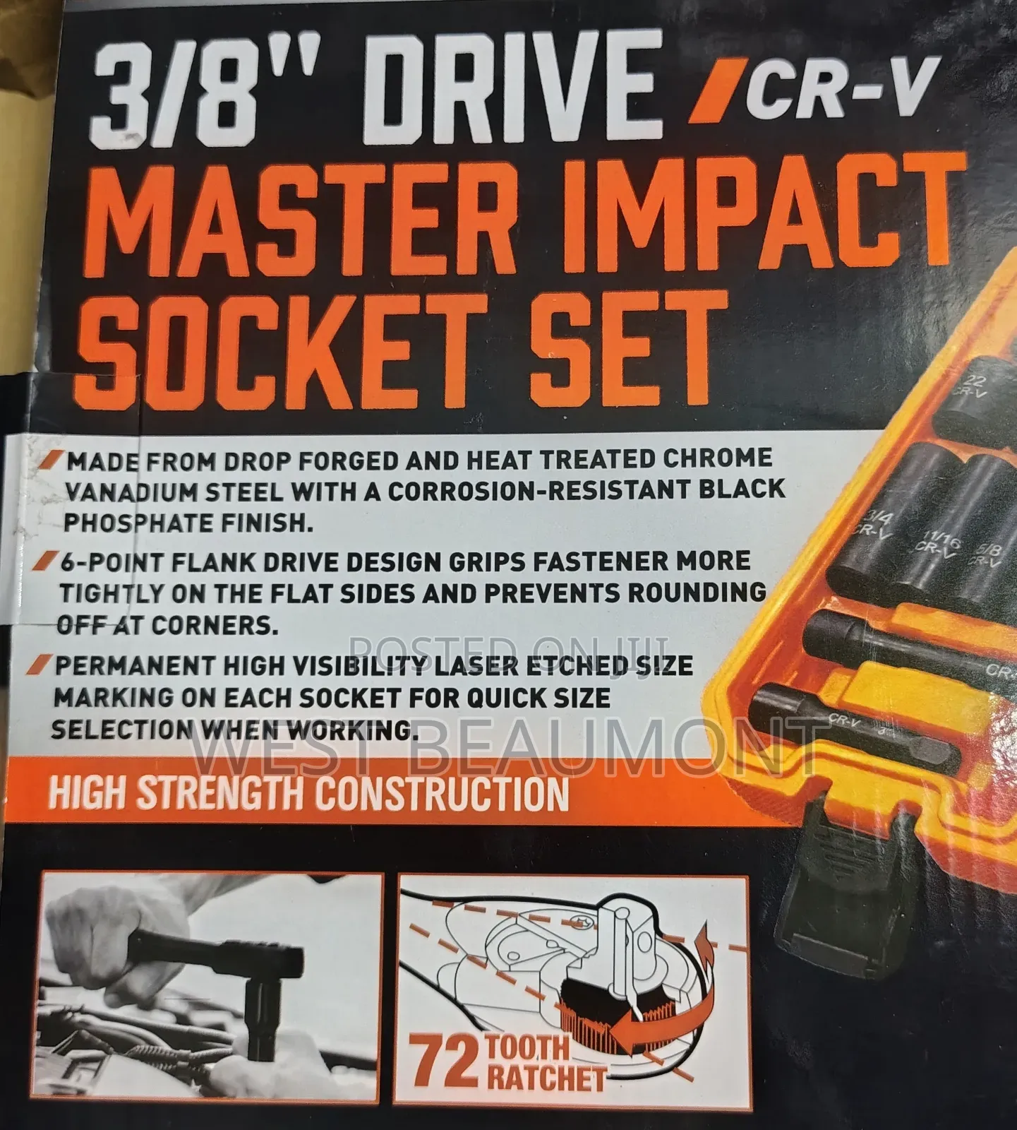 50 3/8 Impact Socket Set